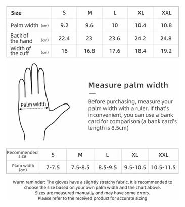 Paire de Gants de Cyclisme Extérieurs Antidérapants Ecran Tactile noir