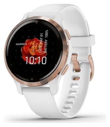 Montre connectée GARMIN Venu 2S - Rose Gold - Bracelet blanc