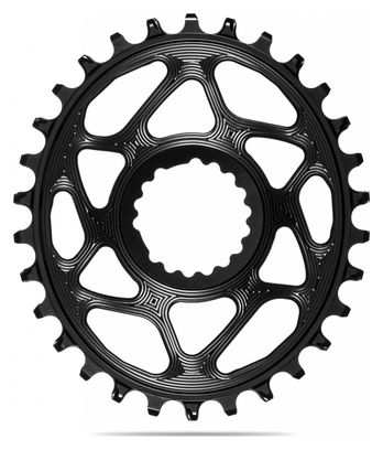 AbsoluteBlack Direct Mount Oval Cannondale Hollowgram Narrow Wide Chainring 12 S Black