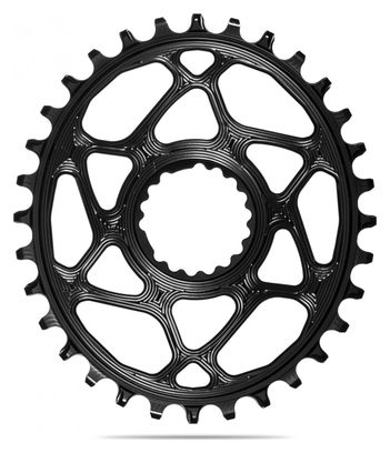 AbsoluteBlack Direct Mount Oval Cannondale Hollowgram Narrow Wide Chainring 12 S Black