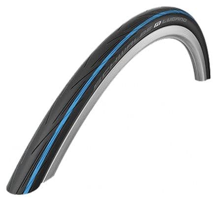 Pneu route 700x25 Schwalbe lugano tt noir/bleu tr (25-622)