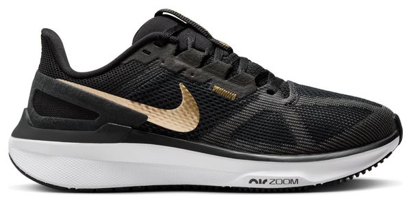 Nike Air Zoom Structure 25 Women's Running Shoes Black Gold