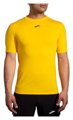 Camiseta de manga corta Brooks High Point Trail Yellow para hombre