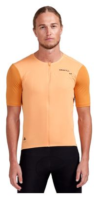 Maillot manches courtes Craft Pro Gravel Pêche/Désert Homme