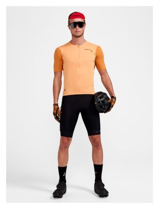 Maillot manches courtes Craft Pro Gravel Pêche/Désert Homme