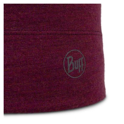 Red Merino Midweight Buff Beanie