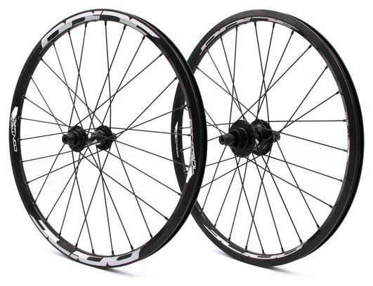 Pair of Pride Racing V1 20'' (451) Wheels Black 