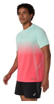 Asics Seamless Jersey met korte mouwen Rood/Groen Heren