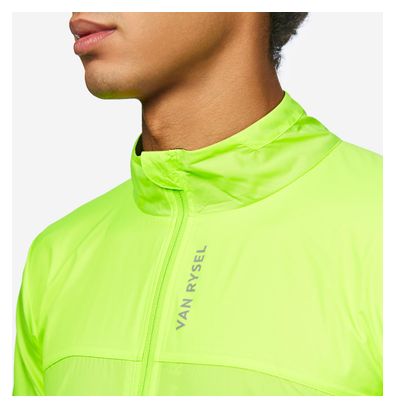 Heren Fluorescerende Gele Van Rysel Ultralight Long Sleeve Windbreaker