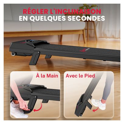 Tapis de marche Fitness T7 compact sous bureau Noir