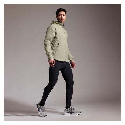 Giacca da uomo con cappuccio Gore Wear Concurve Windstopper Beige