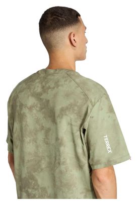 T-Shirt Manches Courtes adidas Terrex Multi Spray Dye Vert Homme