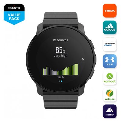 Suunto 9 Peak GPS Watch Full Titanium Black