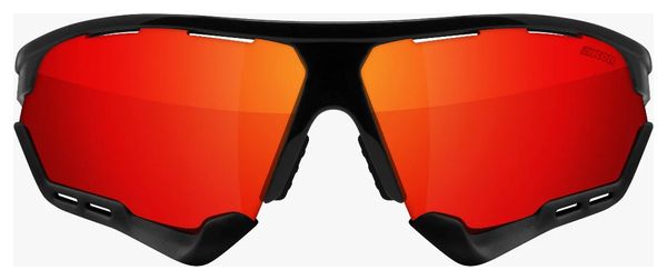 SCICON Aerocomfort XL Glossy Black / Mirror Red Goggles