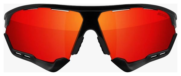 Lunettes SCICON Aerocomfort XL Noir Brillant / Rouge Miroir