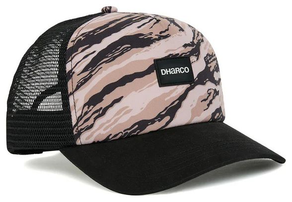 Dharco Peak Trucker Cap Black Grey Unisex