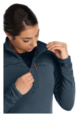 Rab Ascendor Light Blue Women's Half Zip Fleece Top