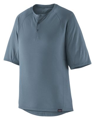 Patagonia Cap Cool Trail Bike Henley T-Shirt Blau