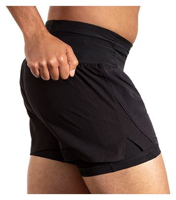 Brooks High Point Trail 5inch 2-in-1 Short Zwart Heren