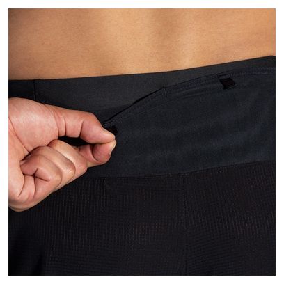 Brooks High Point Trail 5inch 2-in-1 Short Zwart Heren