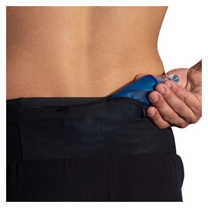 Brooks High Point Trail 5inch 2-in-1 Short Zwart Heren