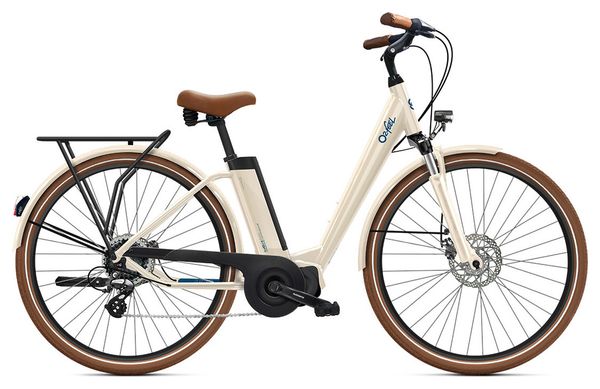 Vélo de Ville Électrique O2 Feel iVog City Up 4.1 Shimano Altus 8V 400 Wh 28'' Blanc Lin