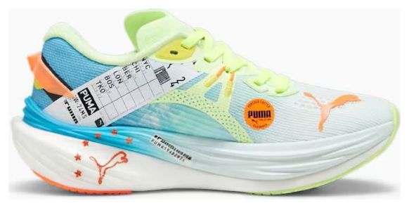 Puma Running Shoes Deviate Nitro 3 White / Blue