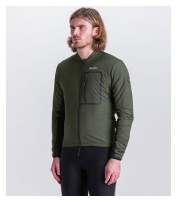 Santini Alpha T Langarm Jacke Grün