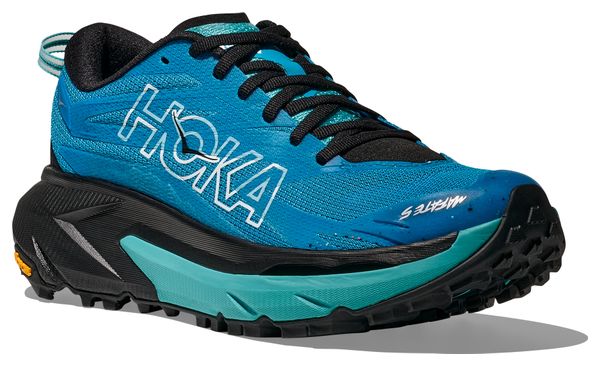 Women's Hoka Mafate 5 Trail Shoes Blue/Black