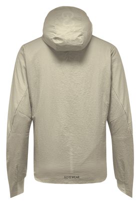 Gore Wear Concurve Windstopper Beige Hooded Jacket voor dames