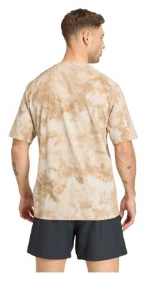 Camiseta de manga corta adidas Terrex Multi Spray Dye Beige para hombre
