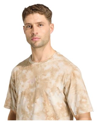 Camiseta de manga corta adidas Terrex Multi Spray Dye Beige para hombre
