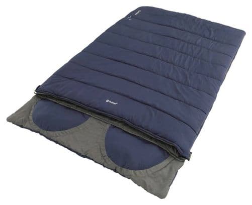 Outwell Sac de couchage double Contour Lux Bleu impérial