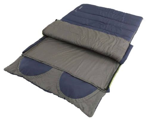 Outwell Sac de couchage double Contour Lux Bleu impérial