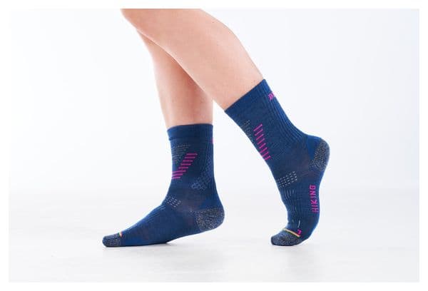 Merino Damen Socken Devold Hiking Light Blau