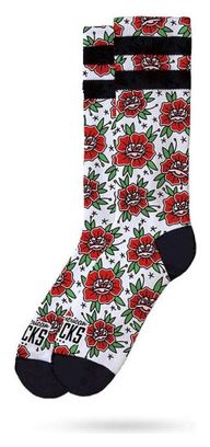 Socks n' Roses - Chaussettes Graphiques Techniques Coolmax - Cyclisme  Running et Sport