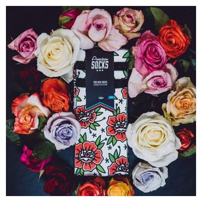 Socks n' Roses - Chaussettes Graphiques Techniques Coolmax - Cyclisme  Running et Sport