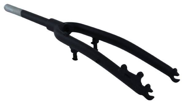 FOURCHE VTC 700X35 RIGIDE ALU NOIRE COMPATIBLE V-BRAKE-DISC PIVOT