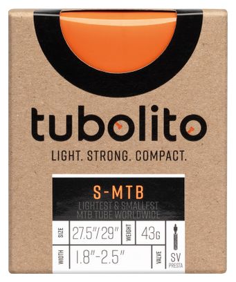 Chambre à Air Allégée Tubolito S-Tubo MTB 27.5''/29'' Presta 42 mm