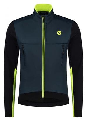 Veste Velo Hiver Rogelli Cadence - Homme - Bleu/Noir/Fluor