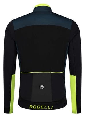 Veste Velo Hiver Rogelli Cadence - Homme - Bleu/Noir/Fluor