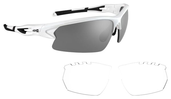 Lunettes AZR Coffret Huez Noir Gris Miroir + 1 Ecran Incolore