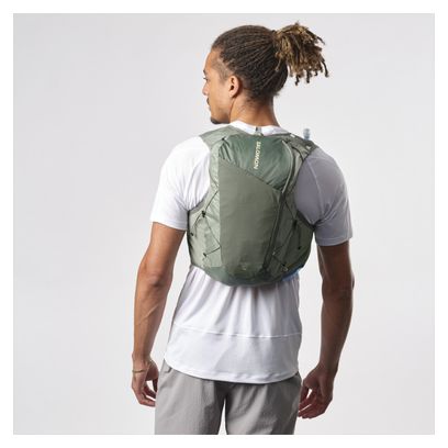 Salomon Active Skin 12 Unisex Hydration Bag + 1.5L Water Pouch Green