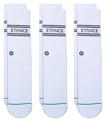 Calzini Stance Basic Crew bianchi (3 paia)
