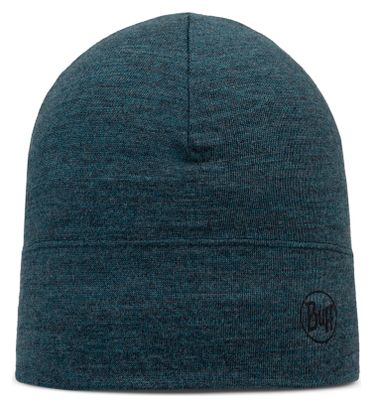 Blue Midweight Merino Buff Beanie