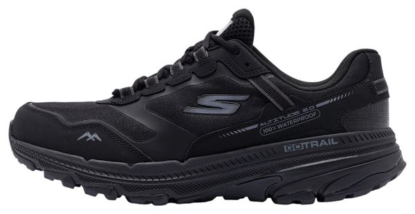 Skechers Waterproof Go Run Trail Altitude 2.0 Trail-Laufschuhe, schwarz, für Herren