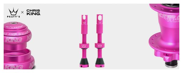 Peatys x Chris King MK2 42mm Punch Tubeless Valves