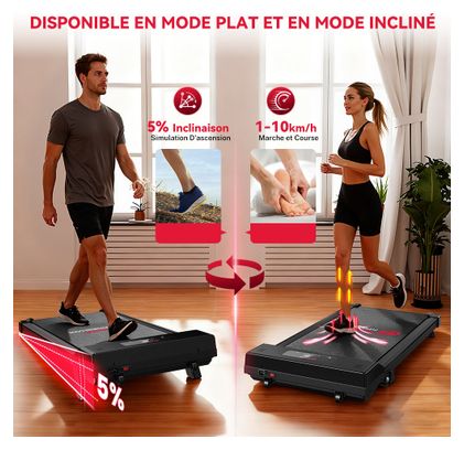 Loopband C1 Compact Zwart - 6 km/h - 2,5 pk - Opvouwbaar en draagbaar