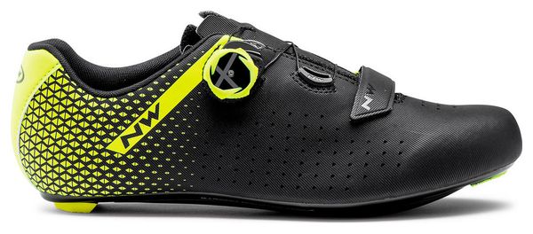 Northwave CORE PLUS 2 Schoenen Zwart/Geel Fluo Maat 47 - Gereviseerd product