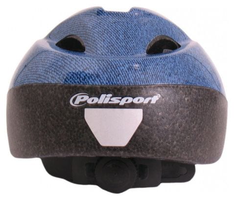 Polisport Casque Vélo Junior Jeans - (52-56 Cm) - Bleu/Blanc